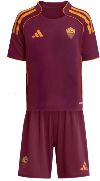 AS Roma 2025/26 Home Kids Kit
