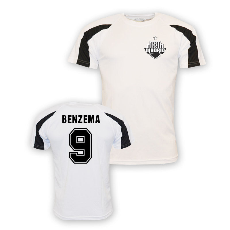 Karim Benzema Real Madrid Sports Training Jersey (white) - Kids_0