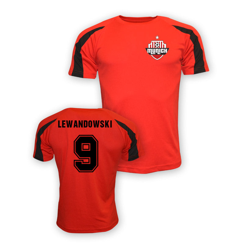 Robert Lewandowski Bayern Munich Sports Training Jersey (red)_0